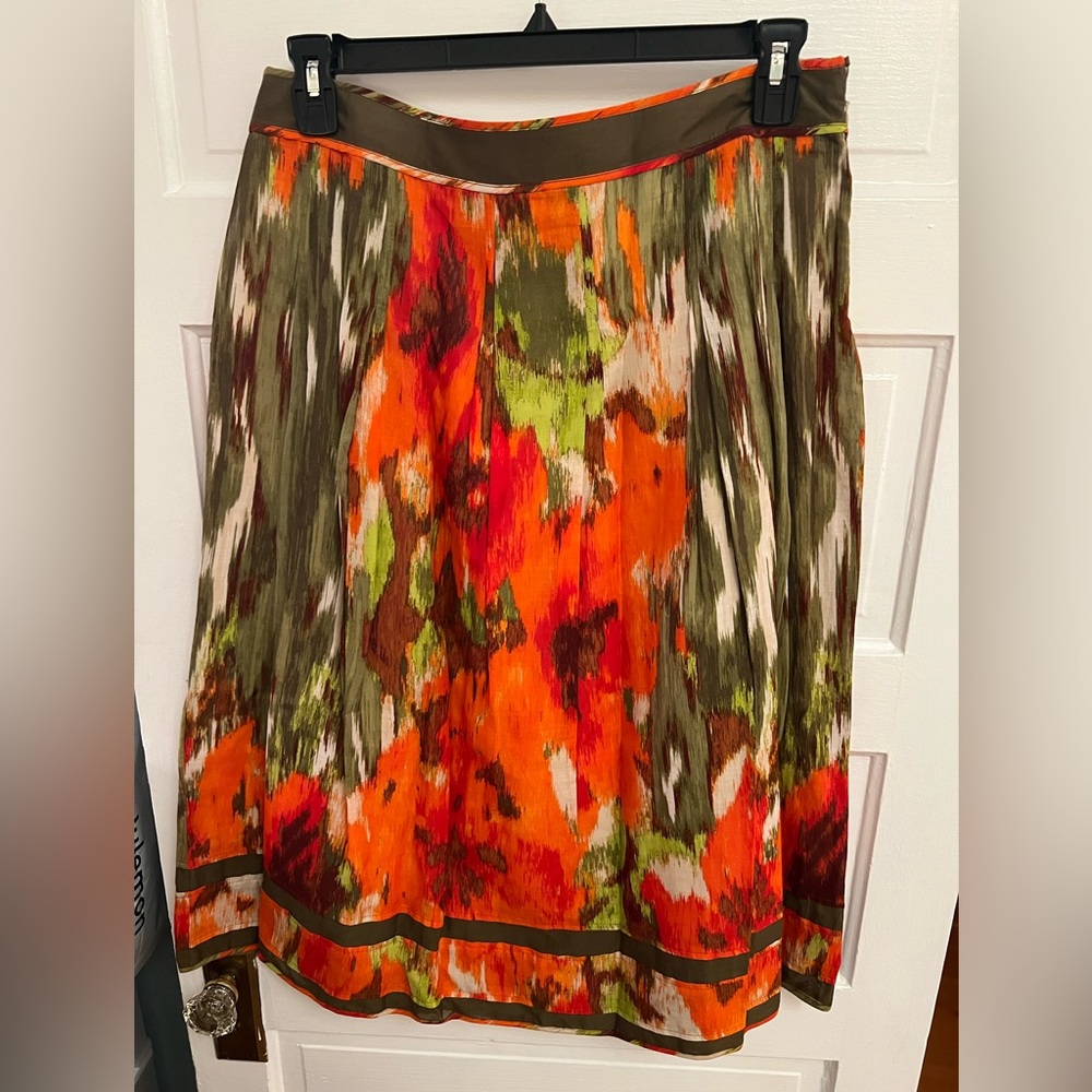 Talbots Colorful A-line Skirt